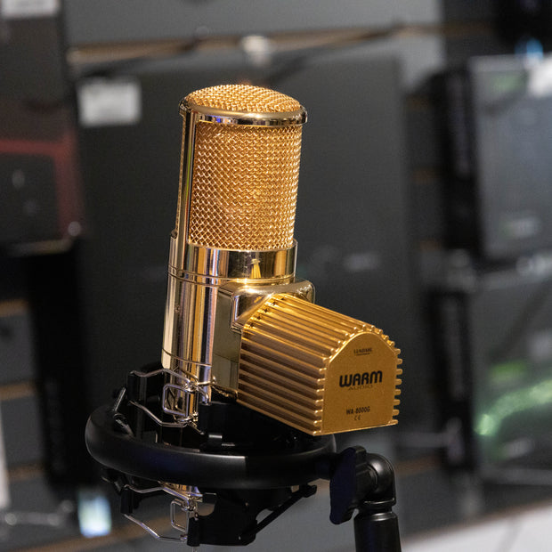 Warm Audio WA-8000G Limited Edition Tube condenser microphone in Gold Finish (Demo)