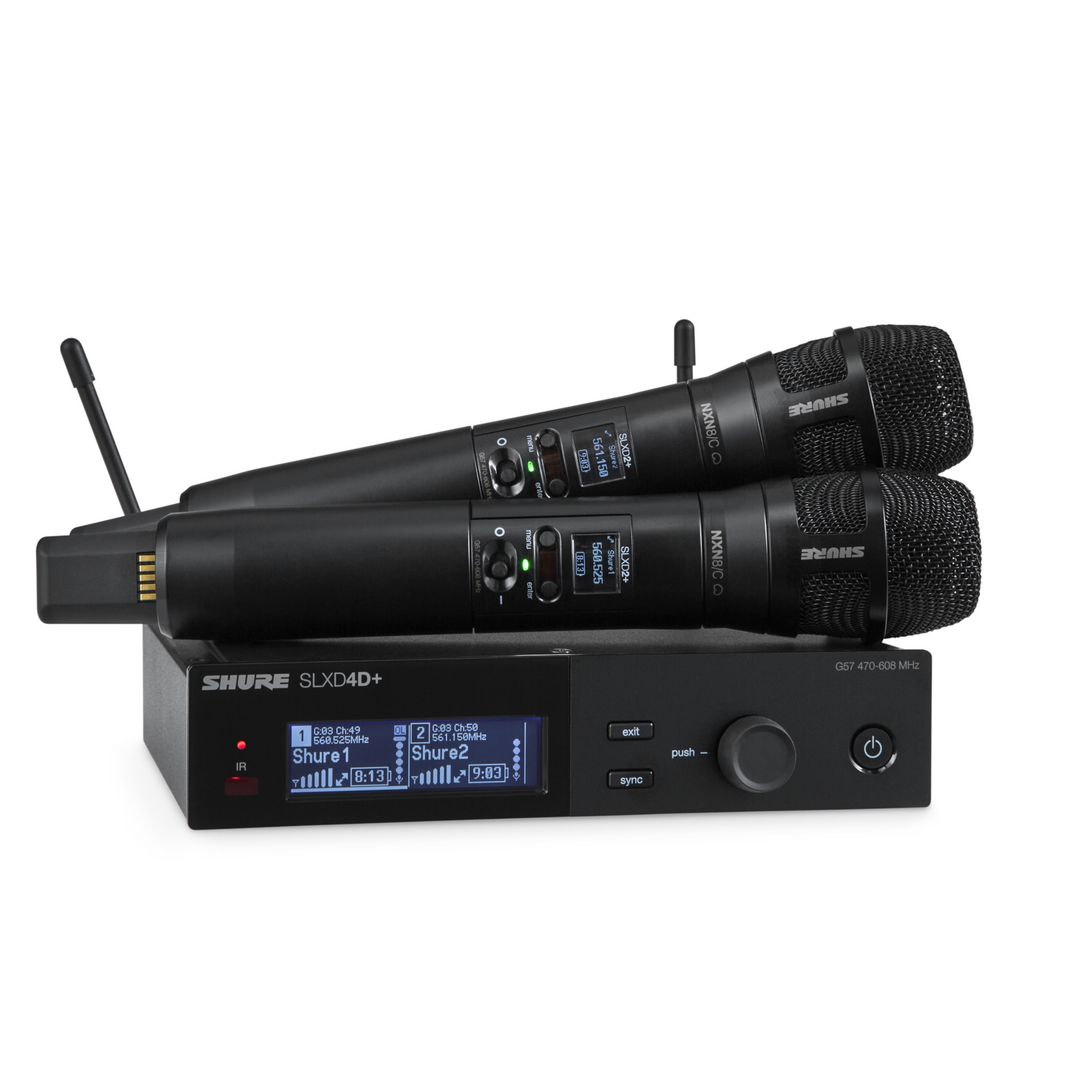 Shure SLXD24D+/N8C-G57 Handheld System Dual N8CB