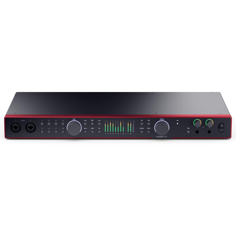 Focusrite SCARLETT-18i20-4TH-GEN 18-In, 20-Out USB Audio Interface w/ Eight 4th Gen Scarlett Mic Preamps