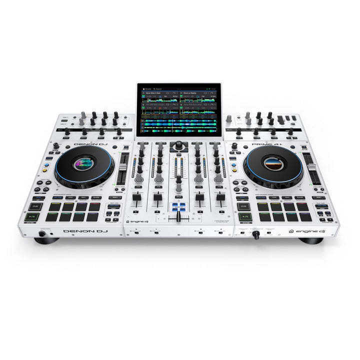 Denon DJ Prime 4+ Standalone 4-Deck DJ Controller - White