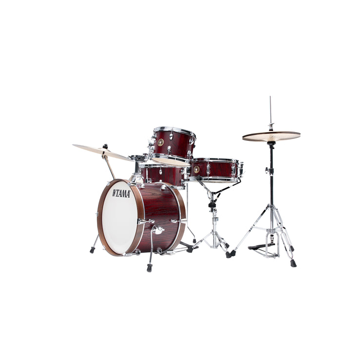 Tama LJL48SSBE Club-JAM 4-piece Shell Pack  (18,10,14,SD) - Satin Burgundy Elm