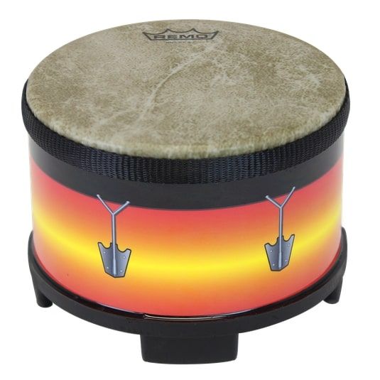 Remo FG-MEDM-SB Drum, Fingerdrum, 5" Diameter, 3" Height, 'Sunburst' Graphics