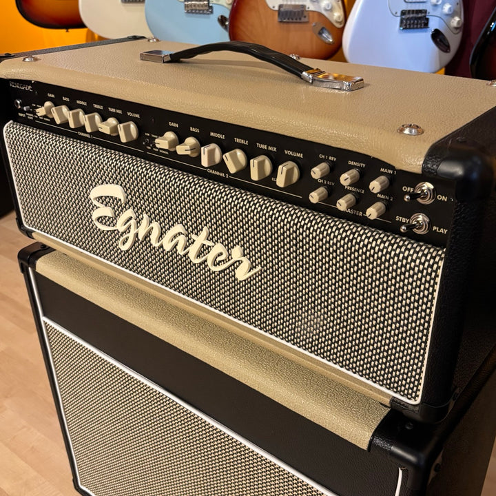 Egnater - Renegade 65 Head w/ Cover & Foot Controller & Matching Derek Bell Made 112 Celestion NEO Loaded Cabinet - USED
