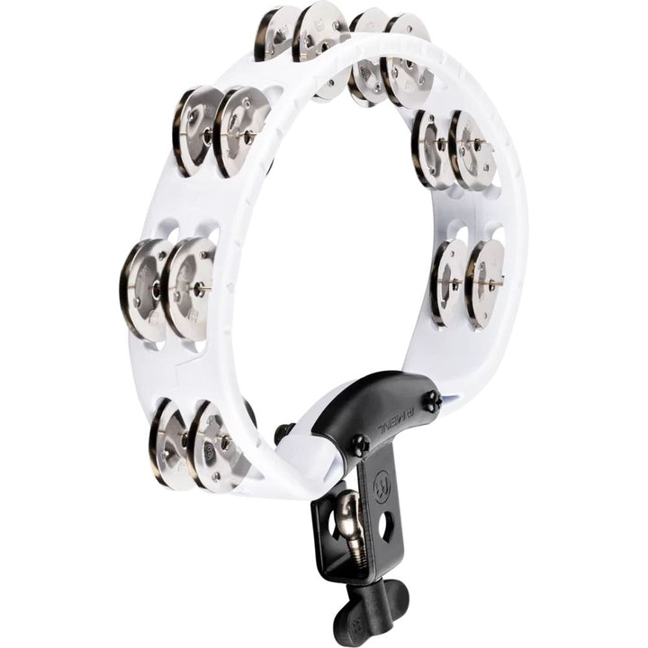 Meinl Headliner Series Mountable Tambourine with Stainless Steel Jingles - White