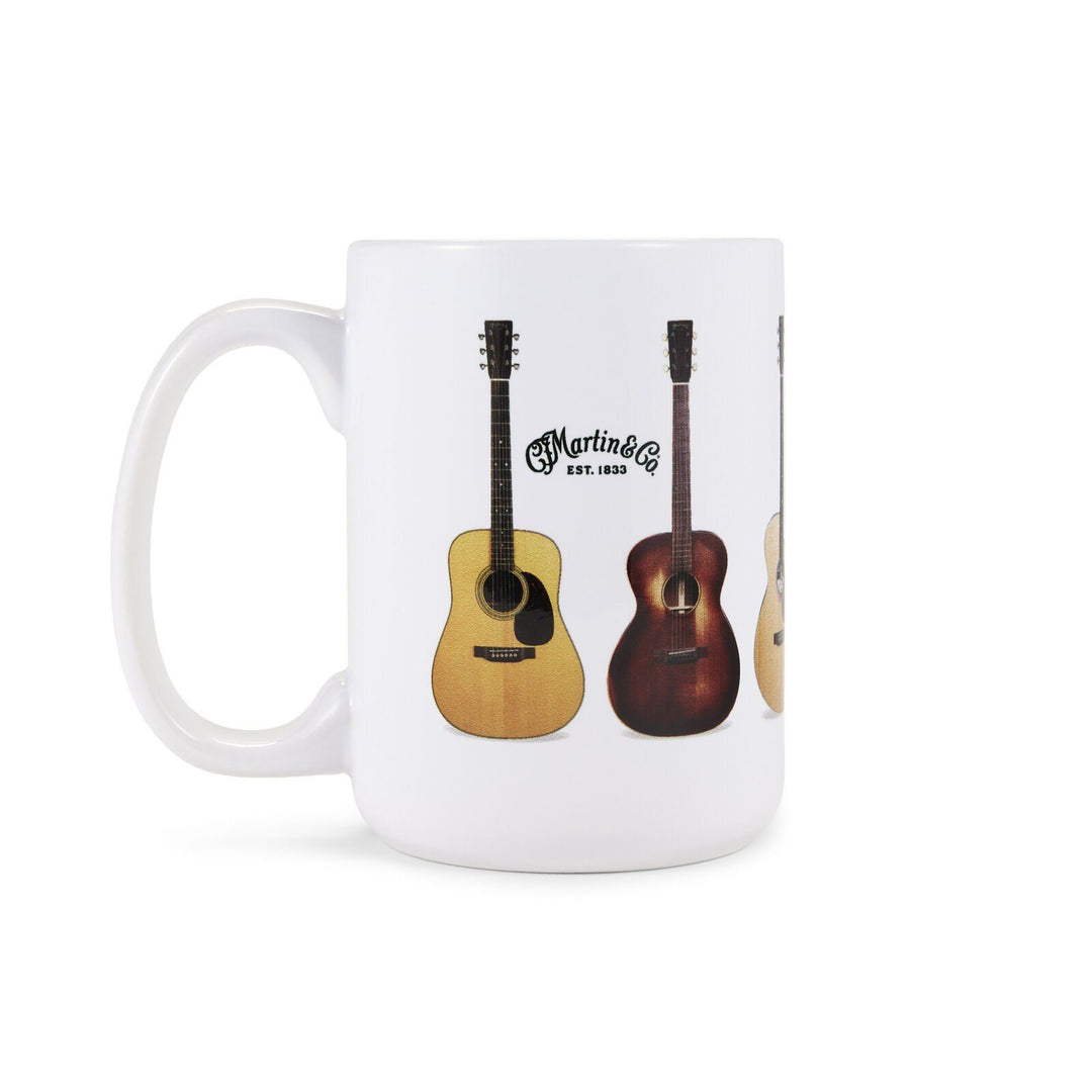 Martin 18N0385 White – Ceramic Mug with Script Logo, 15 oz