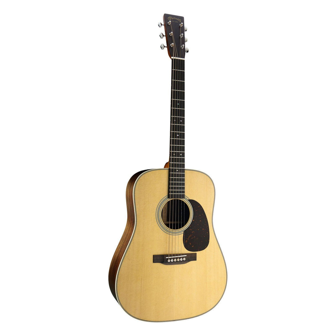 Martin 10Y25HD28SUNBURSTL Standard Series Acoustic – HD28 1935 Sunburst with Molded Hardshell Case, Left-Handed