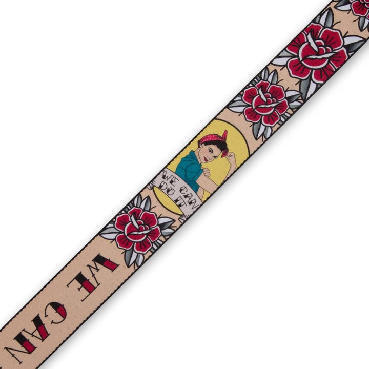 Levy's 2'' Printed Polyester Guitar Strap - Rosie the Riveter