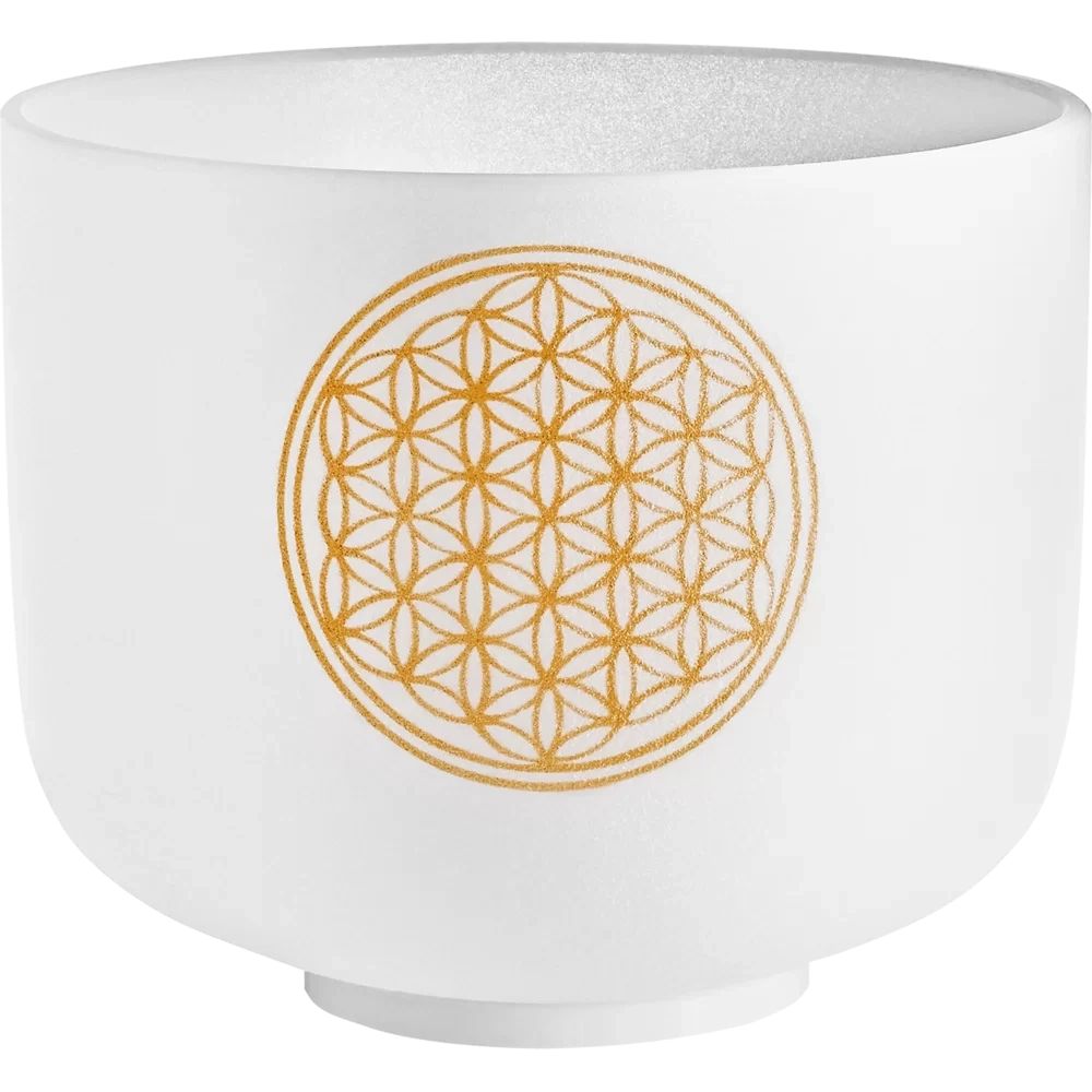 Meinl 8'' Planetary Tuned Crystal Singing Bowl - Flower of Life
