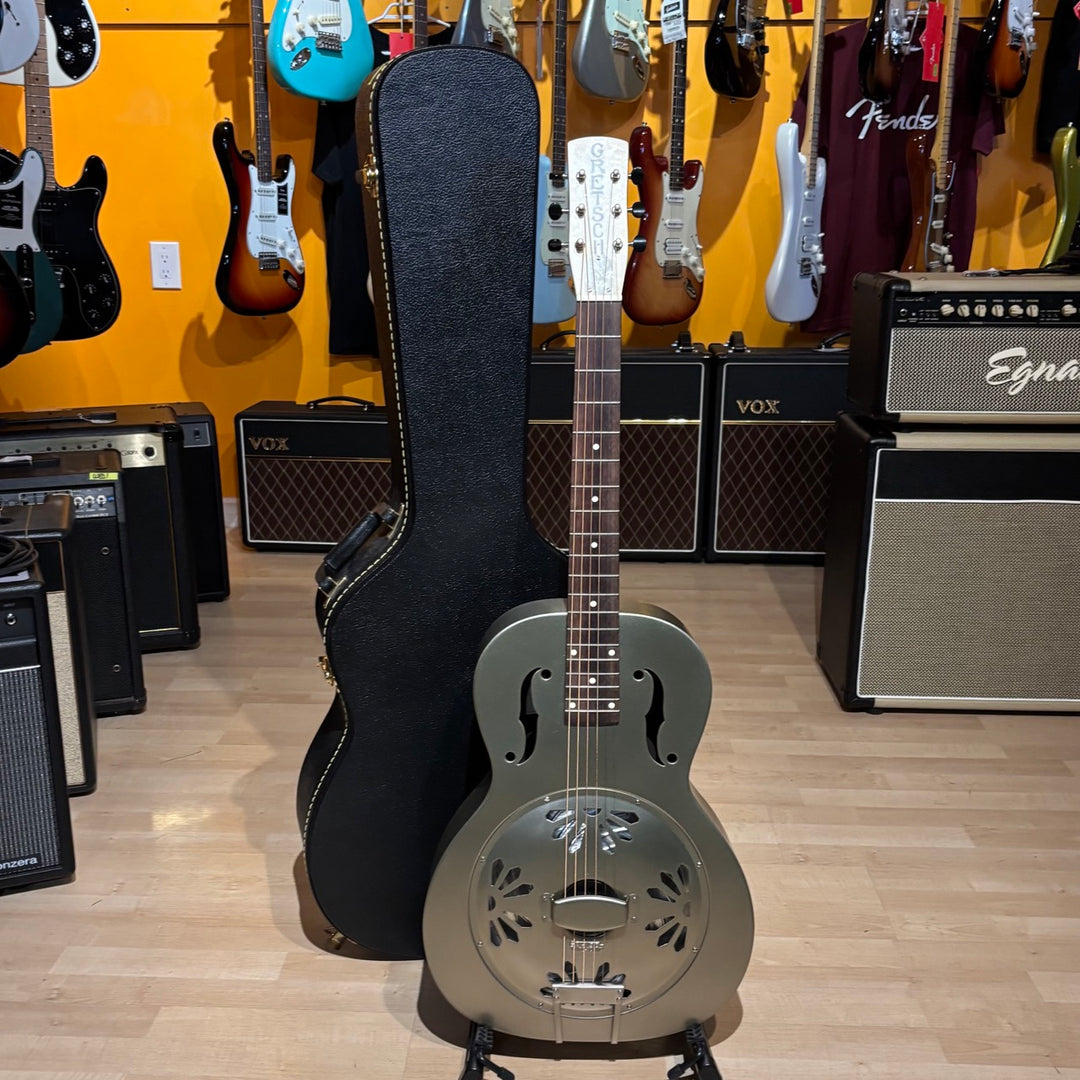 Gretsch - Roots Collection Honeydipper Brass Body- Biscuit Cone Resonator  w/ HD Case (2022) - USED