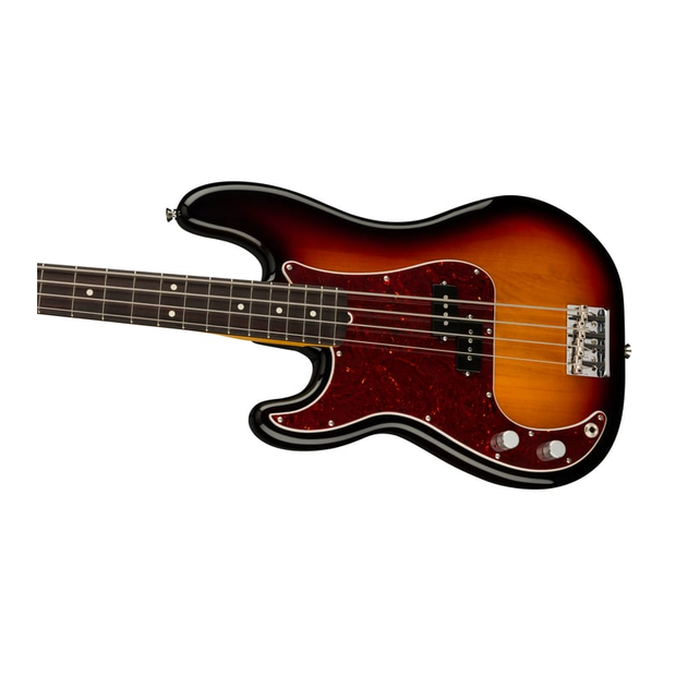 Fender American Professional II Precision Bass Rosewood Fingerboard Electric Bass Guitar Left-Hand - 3-Color Sunburst