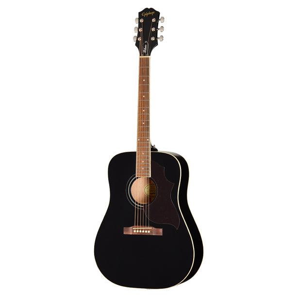 Hummingbird Tribute acoustic in Ebony finish. Affordable entry into the Hummingbird family with classic styling.