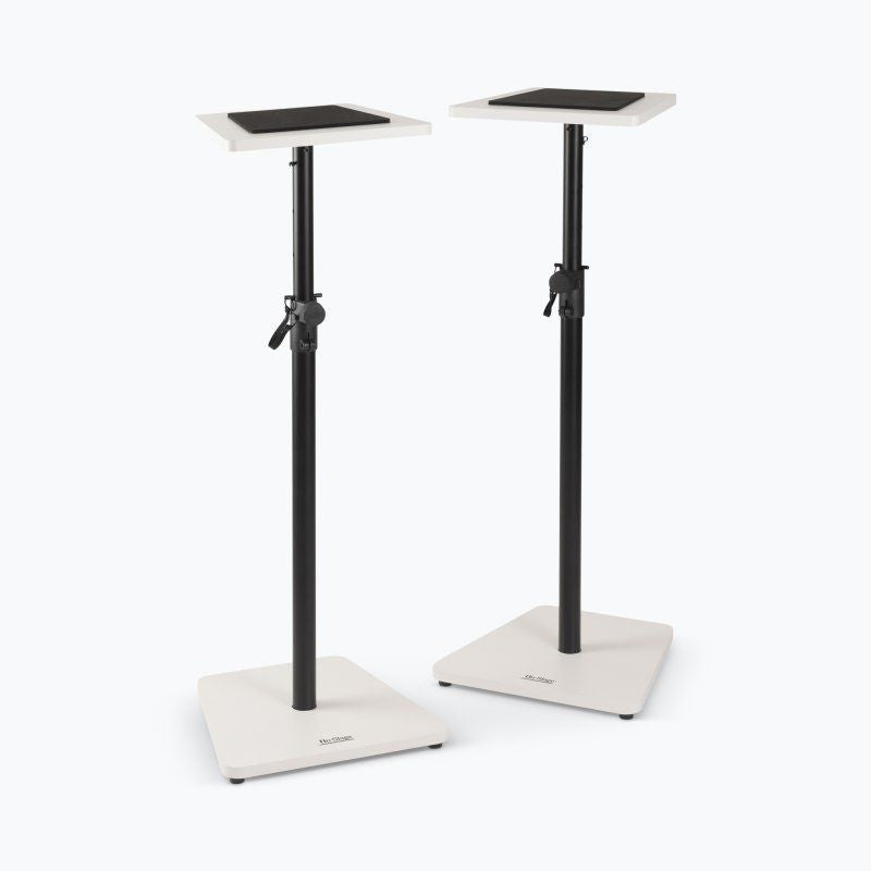On-Stage SMS7500W Wood Studio Monitor Stands - White