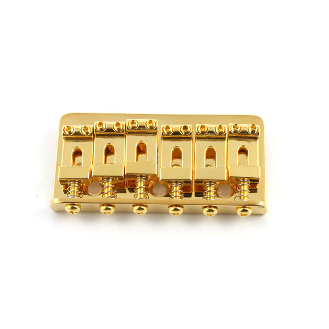 Allparts SB-0100 Non-Tremolo Steel Bridge for Strat Gold