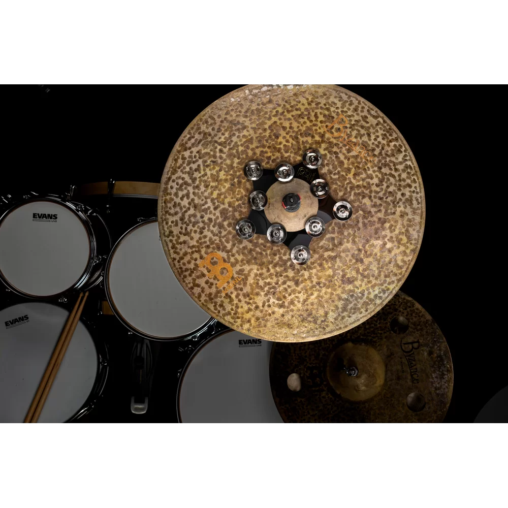 Meinl Percussion Super Flex Hihat Tambourine, Stainless steel jingles