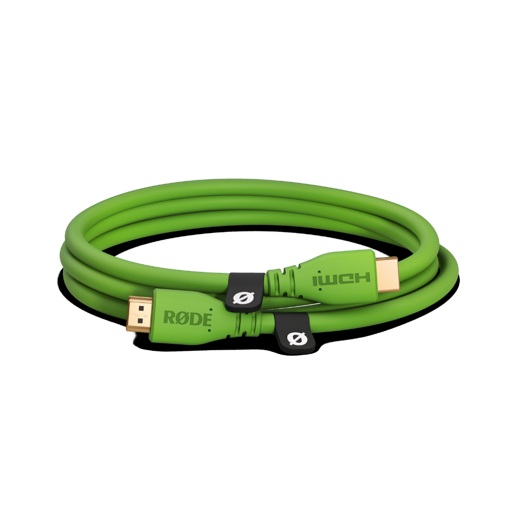 Rode HDMICABLE1.5M-G 1.5M - 2.0 HDMI Cable, (dia 6mm) - Green