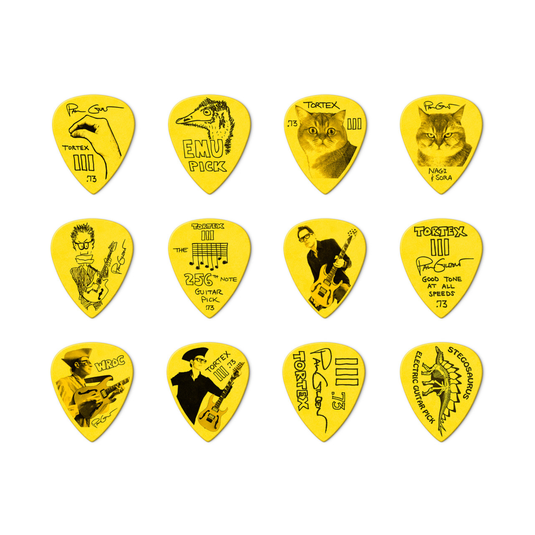 Dunlop PG462R Paul Gilbert Custom Tortex TIII Pick 0.73mm – 36 Pack