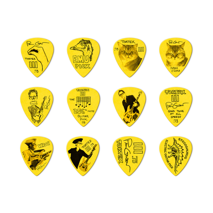 Dunlop PG462R Paul Gilbert Custom Tortex TIII Pick 0.73mm – 36 Pack