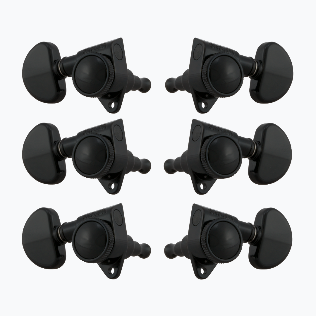 Allparts TK-7935 Grover® 502 Series 3x3 Locking Tuners Black 502BC