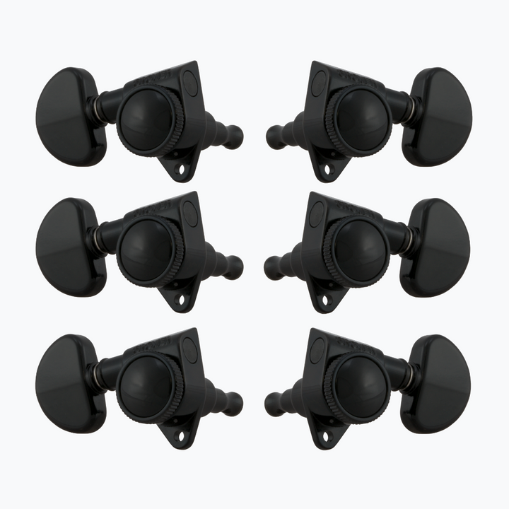 Allparts TK-7935 Grover® 502 Series 3x3 Locking Tuners Black 502BC