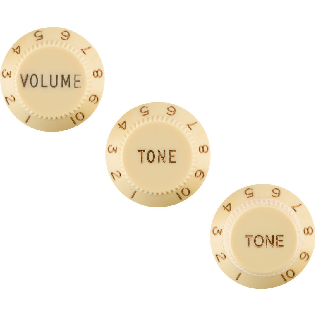 Fender Stratocaster Knob Set, Left-Handed - Aged White