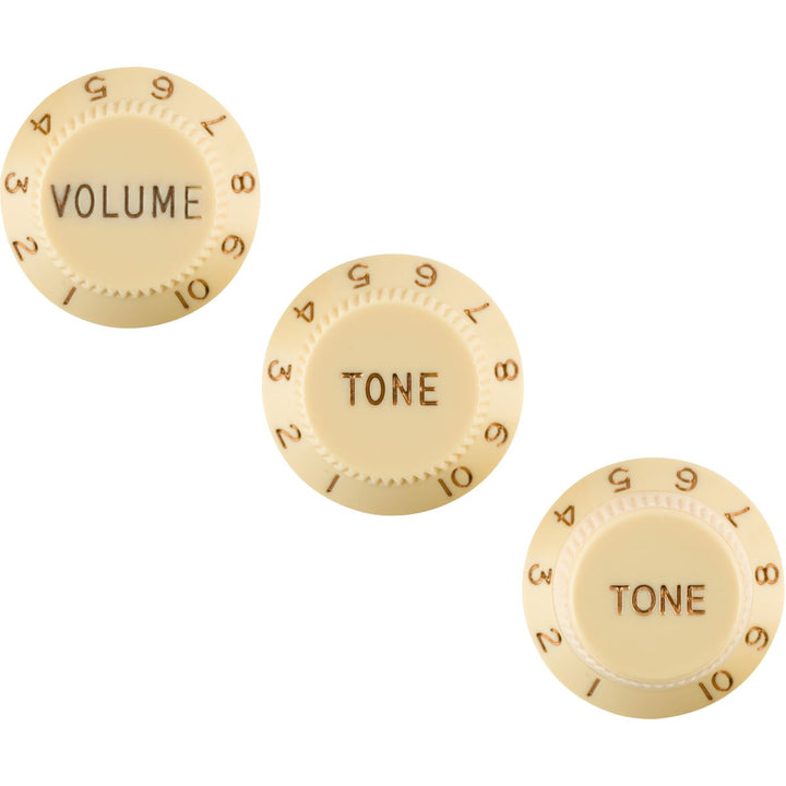 Fender Stratocaster Knob Set, Left-Handed - Aged White
