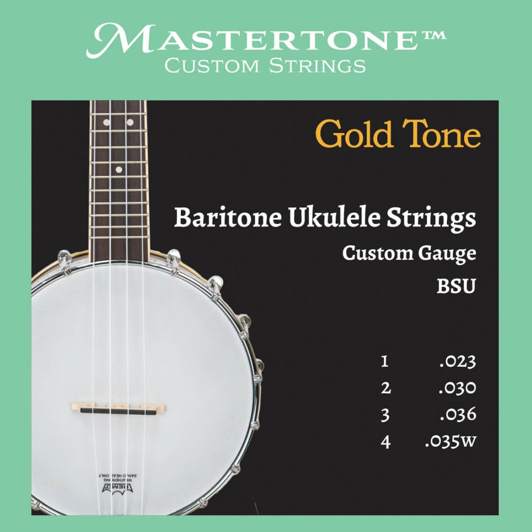These custom-gauge Baritone Ukulele Strings offer a balanced, warm-but-bright tone and are highly responsive, while maintaining playability and ease-of-use. These strings are ideal for musicians of all levels who demand versatility and quality, providing a rich, full-bodied sound that is perfect for their instruments.Features&bull; Nylon material for clarity, tone and longevity&bull; Made in the USA&bull; Corrosion resistant packaging&bull; String Gauges: .023, .030, .036, .035w
