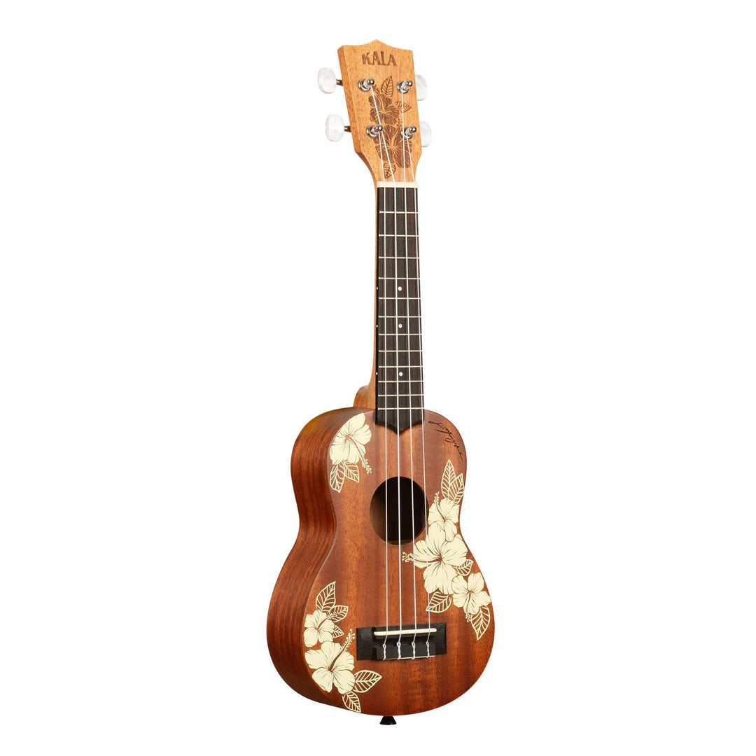 Kala KA-HIBISCUS-S-BAG Hibiscus Soprano Ukulele w/Bag