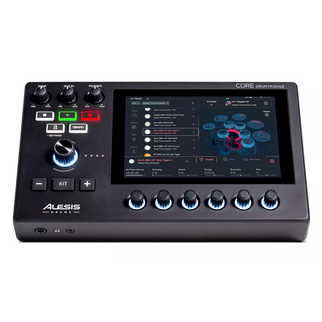 Alesis STRATACOREXUS Nine-Piece Electronic Drum Kit with 7” Touchscreen Drum Module