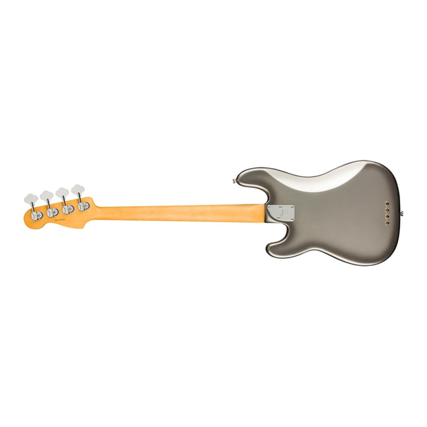 Fender American Professional II Precision Bass Rosewood Fingerboard Electric Bass Guitar - Mercury