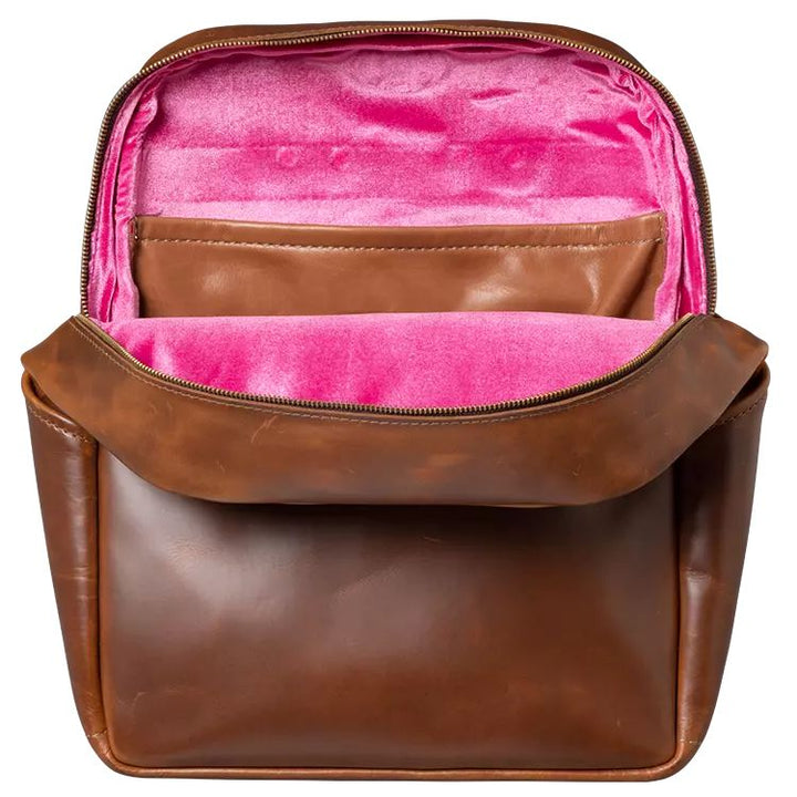Gibson LIFTON-BKP-BRN Lifton Leather Backpack, Brown
