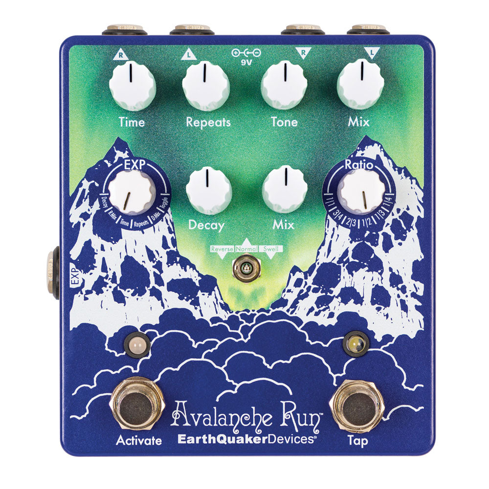 EarthQuaker Devices LTD Edition Aurora Borealis Avalanche Run Stereo Reverb  & Delay w/ Tap Tempo Guitar Pedal