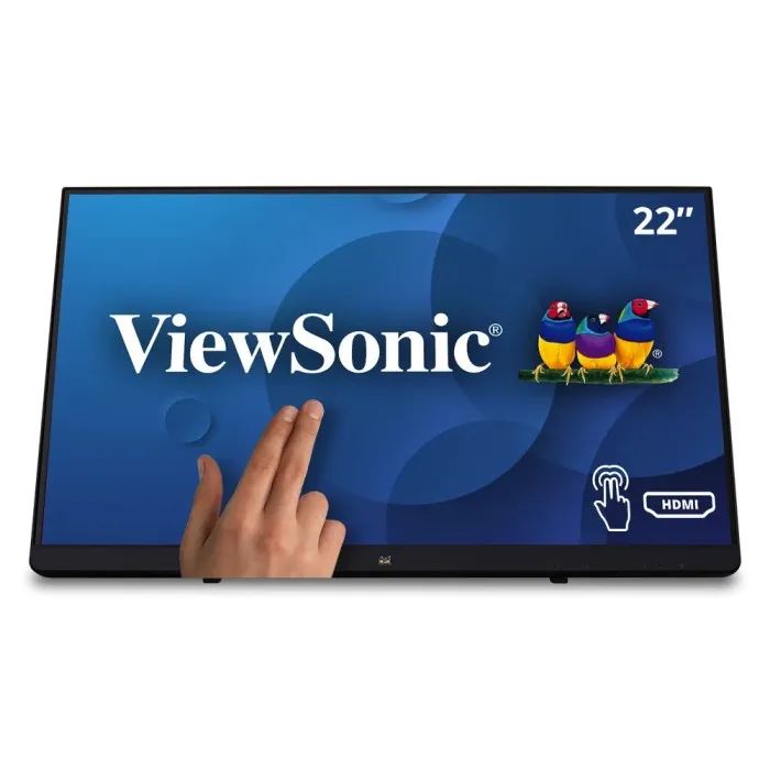 Viewsonic TD2230 22" IPS Touch Monitor  Full HD 1080p, 10-Point Touch, Frameless Design, HDMI, DisplayPort, Dual Speakers