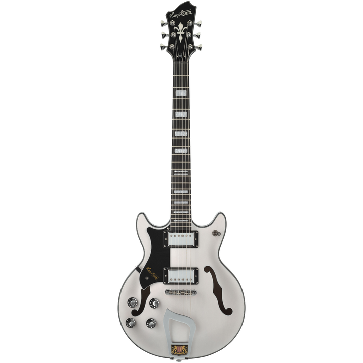 Hagstrom Viking Alvar, Semi-Hollow Electric Guitar,  Left Handed (Swedish Frost) ALV-L-SFT
