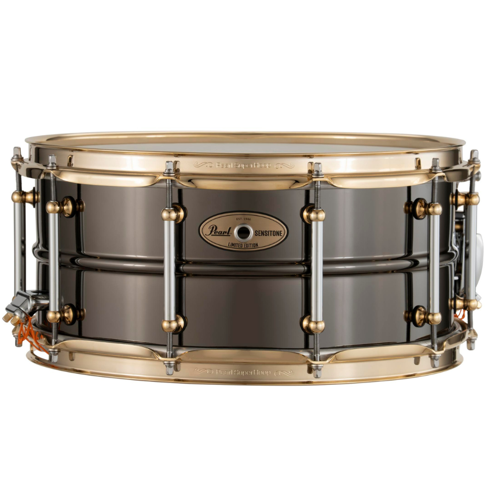 Pearl STHNSF1465 Pearl Limited Edition Black Nickel over Brass Sensitone Snare Drum