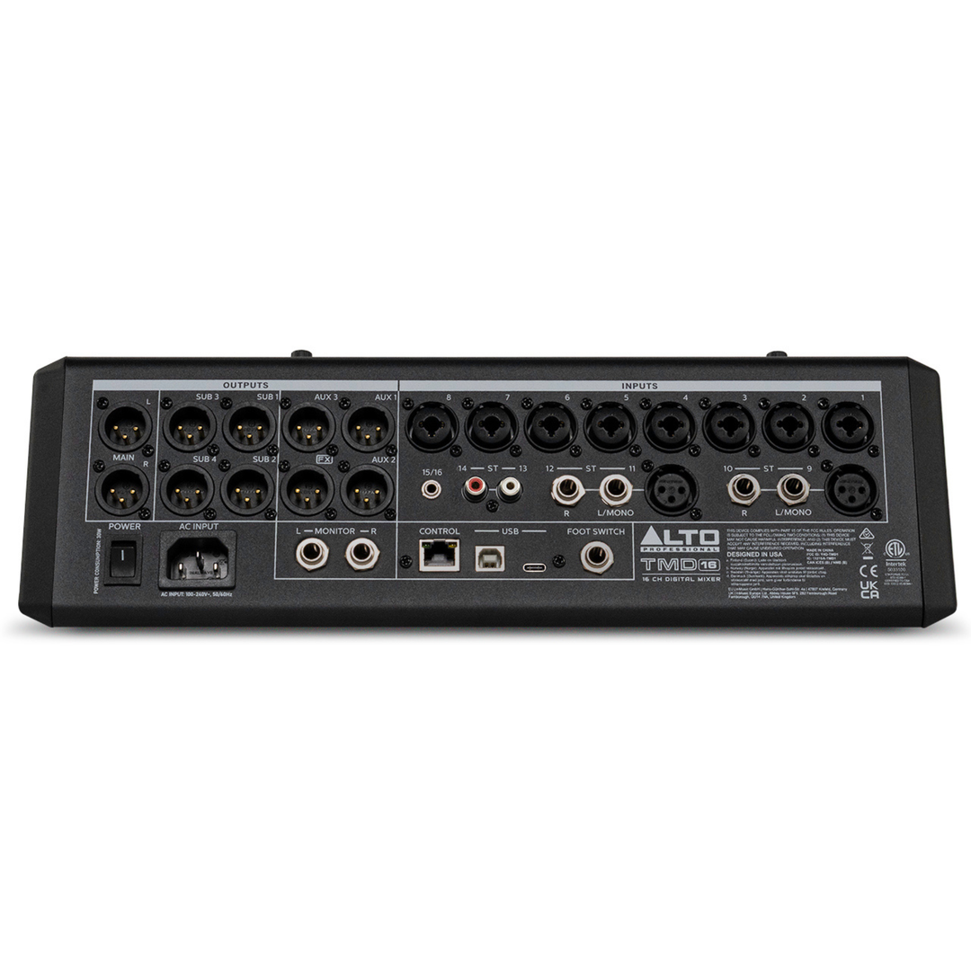 Alto Professional TMD16 16-channel Compact Mixer with Bluetooth
