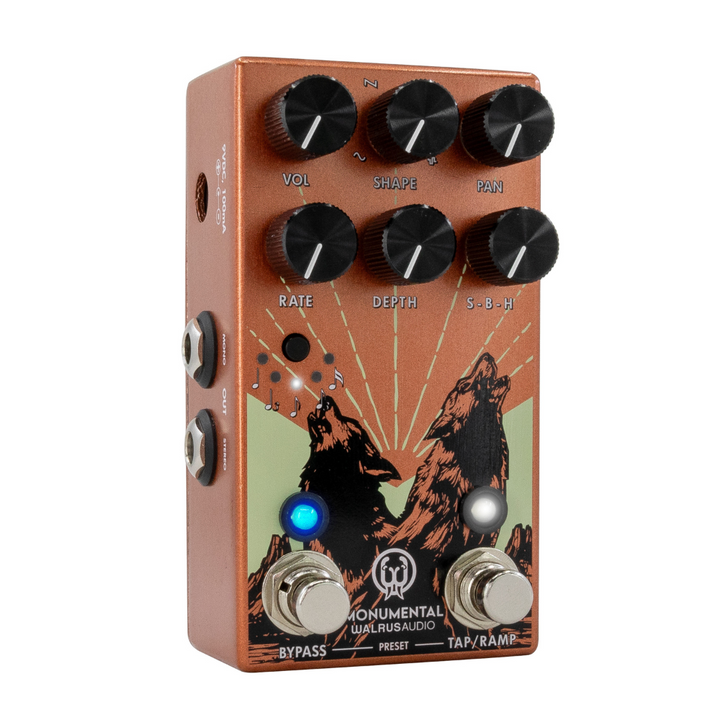 Walrus Audio 900-1085O Monumental Stereo Harmonic Tap Tremolo - Orange