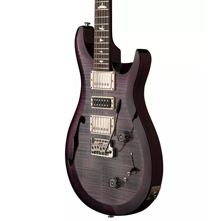 PRS S2 Special Semi-Hollow Electric Guitar (Faded Grey Black Purple Burst)