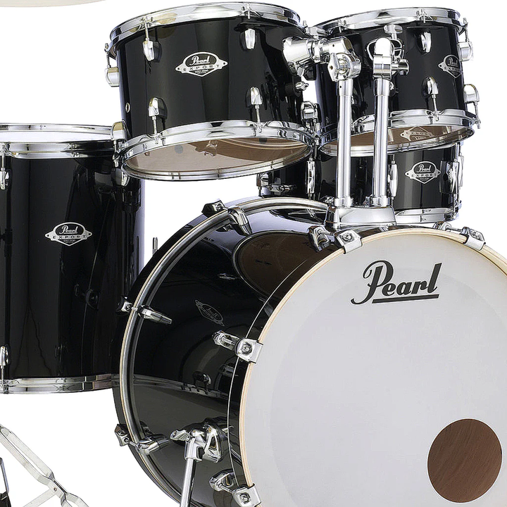 Pearl EXX785PC31 Export Series 5-Piece Drumkit - Jet Black (NO hardware, cymbals, throne)