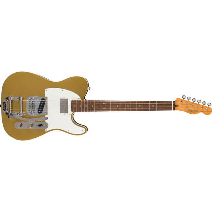 Squier Classic Vibe Custom Telecaster SH with Bigsby, Parchment Pickguard, (Aztec Gold) 0374048578