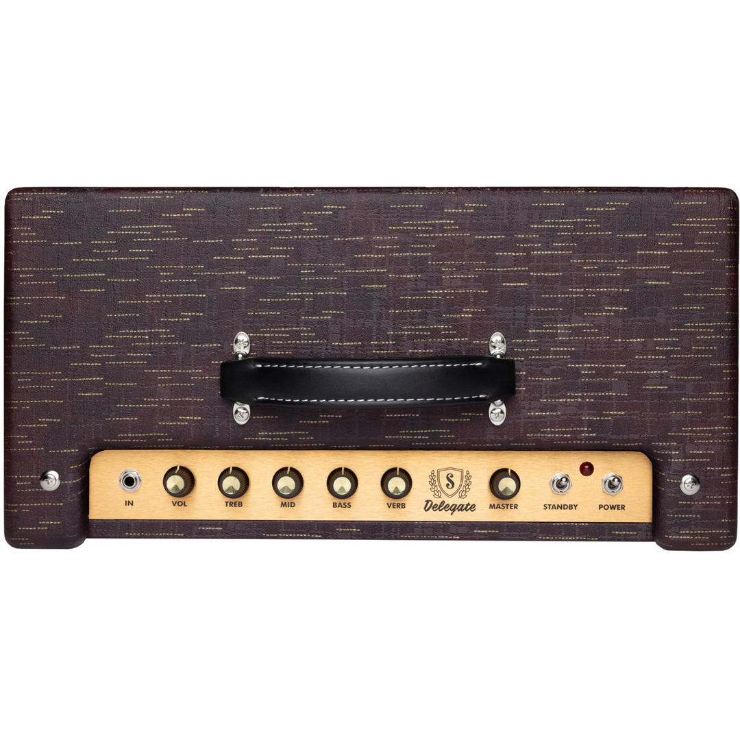 Supro 1620RCBUR Delegate Custom 1 x 12-inch 25-watt Tube Combo Amplifier - Burgundy