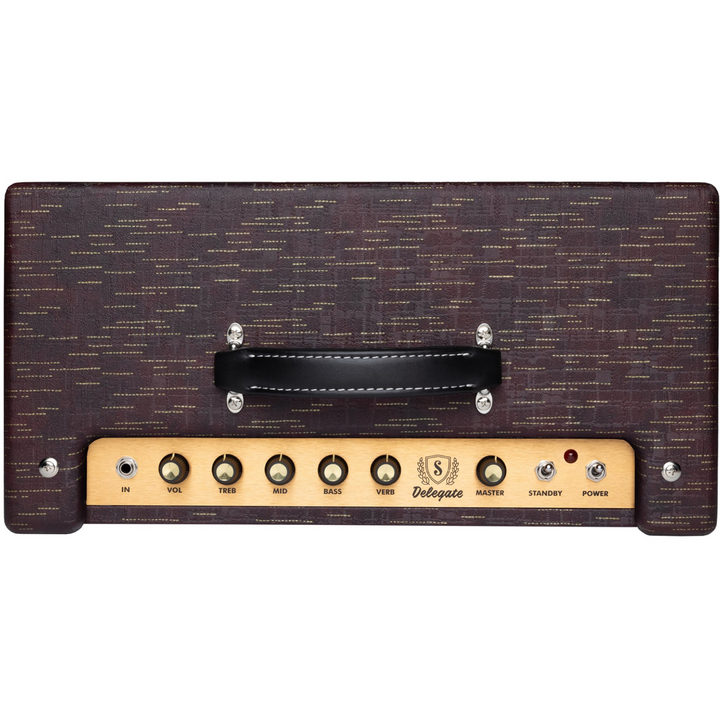 Supro 1620RCBUR Delegate Custom 1 x 12-inch 25-watt Tube Combo Amplifier - Burgundy
