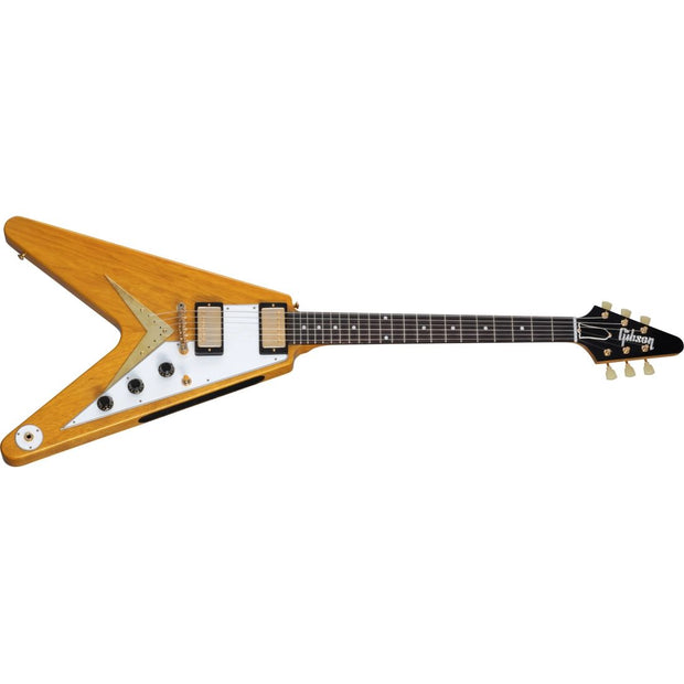 Gibson Custom Shop 1958 Korina Flying V - White Pickguard