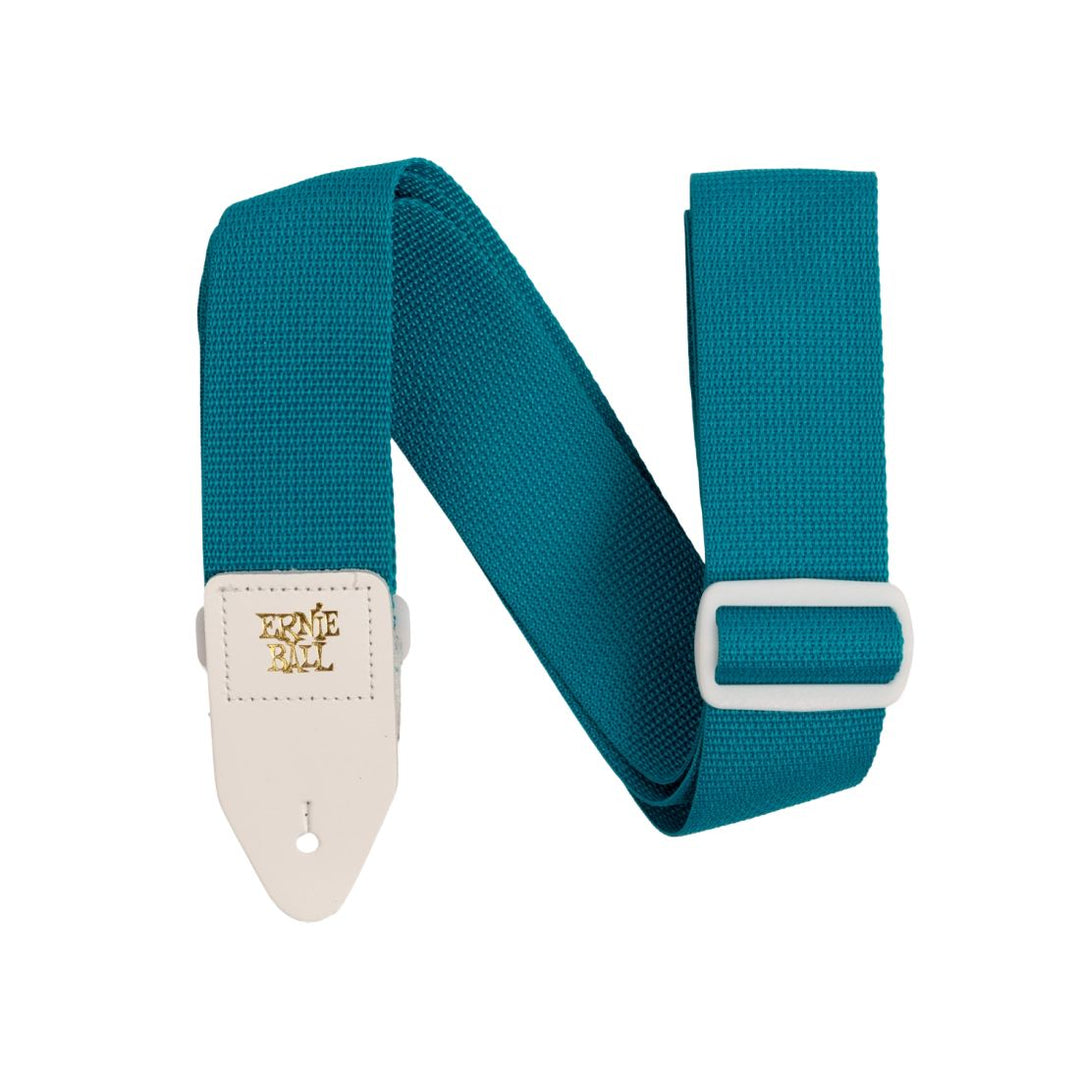 Ernie Ball Polypro Guitar Strap - Teal & White