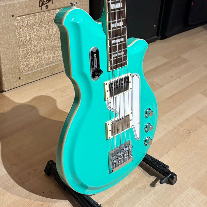 Eastwood - Airline Map Bass Long Scale - Rosewood - Seafoam Green (No Case Or Bag) - USED