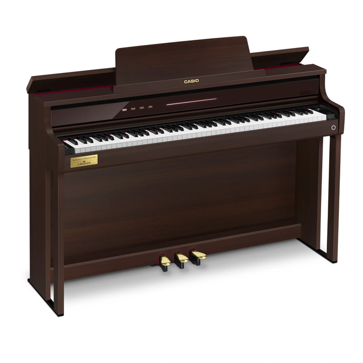 Casio AP-750BN Celviano 88-note Upright Style Cabinet Digital Piano w/ C. Bechstein w/ 29 tones bench included - Rosewood Brown