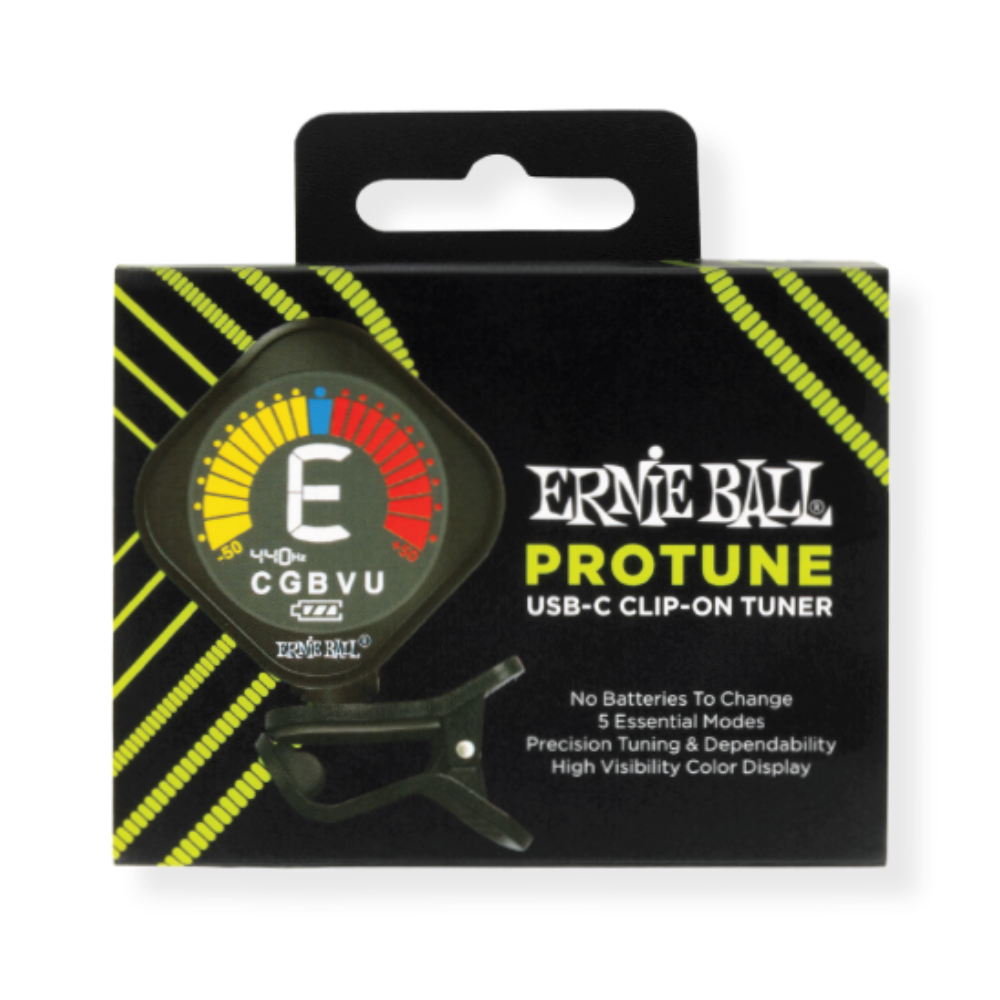 Ernie Ball 9627EB ProTune USB-C Rechargeable Clip-on Tuner