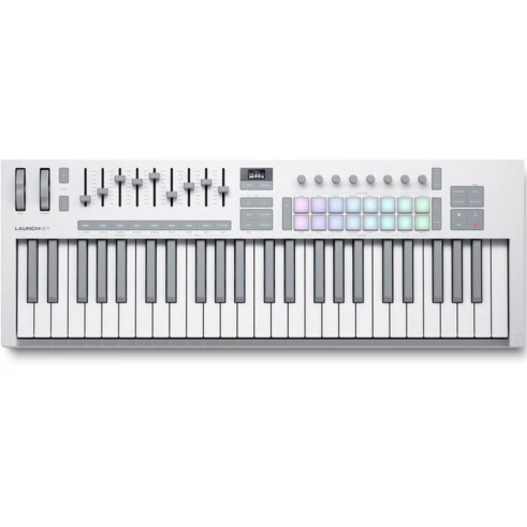 Novation LAUNCHKEY-49-MK4-WH 49-Key MIDI Controller Keyboard - White