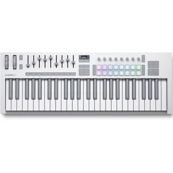 Novation LAUNCHKEY-49-MK4-WH 49-Key MIDI Controller Keyboard - White