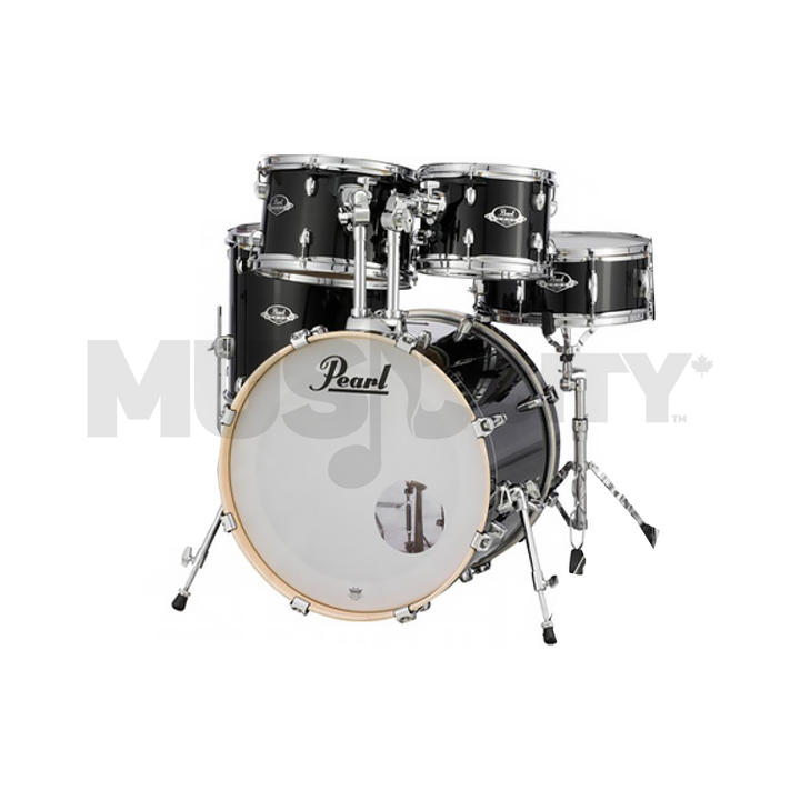 Pearl EXX725SPC Export Series 5-Piece Drum kit - Jet Black (NO hardware, cymbals, throne)