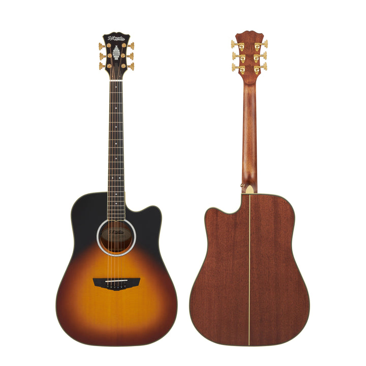 D'Angelico DAED500VSNGP2 Bowery Dreadnought CE Includes Hard Case - Vintage Sunset